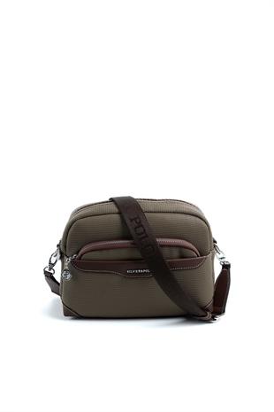 Silver & Polo L.Haki - Kahve SP1201 Kadın Çapraz Çanta