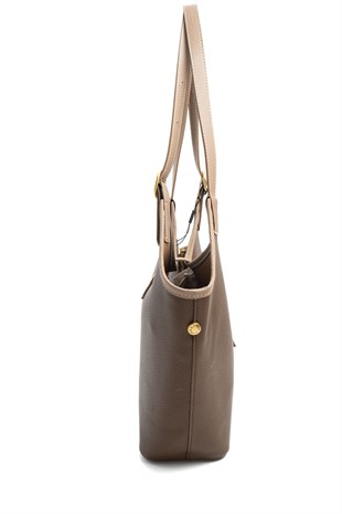 Silver Polo 1246 Kadın Omuz Çantası Mini Rolax Kahve-Kahve