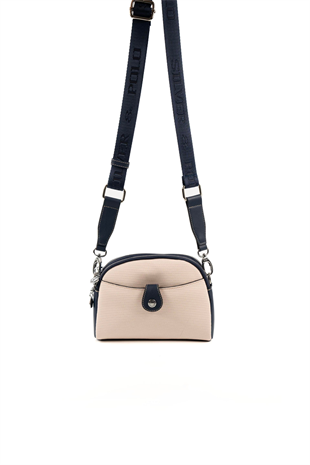 Silver & Polo SP1144 Kadın Çapraz Çanta Petek Bej-Lacivert
