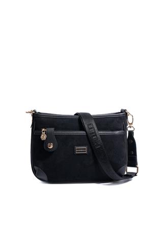 Silver & Polo SP1160 Kadın Çapraz Çanta Süet Siyah