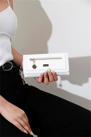 Silver & Polo SP846 Kadın Cüzdan & Kartlık Petek Beyaz