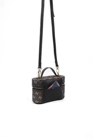Silver & Polo Füme - Siyah SP1195 Kadın Makyaj Çantası