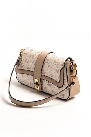 Silver & Polo Bej - Kum SP1177 Kadın Omuz Çantası