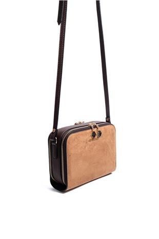 Silver & Polo SP888 Kadın Çapraz Çanta Süet Taba-Kahve