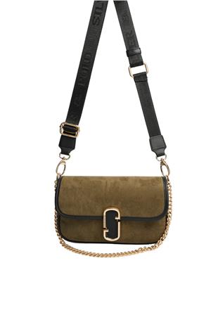 Silver & Polo SP1171 Kadın Omuz Çantası Süet Yeşil-Siyah