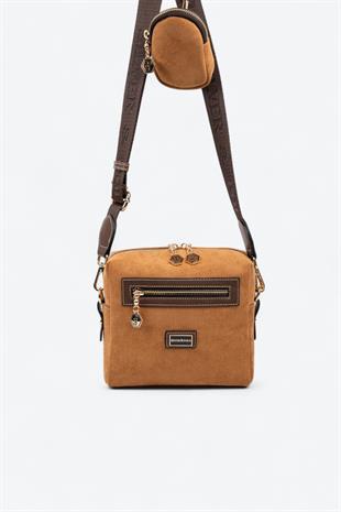 Silver & Polo SP1038 Kadın Çapraz Çanta Taba-Kahve