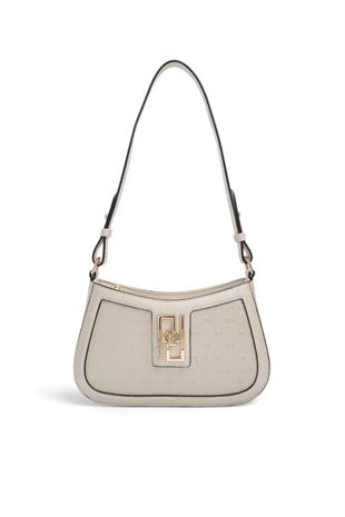 Silver Polo Bej - Bej Logolu Kadın Çapraz Çanta SP1132