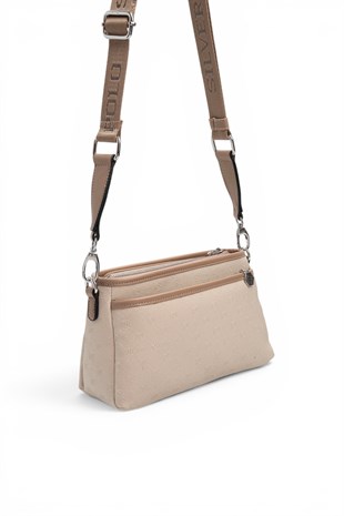 Silver Polo Bej - Latte Fashion Kadın Çapraz Çanta SP1184