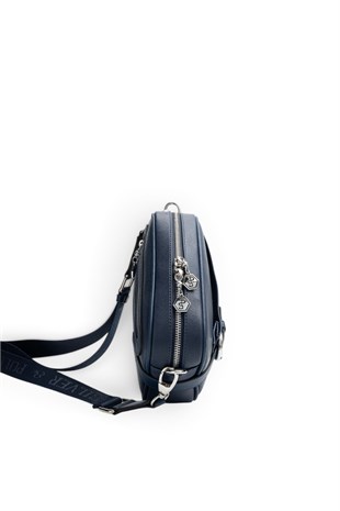 Silver Polo Lacivert - Lacivert Düz Kadın Çapraz Çanta SP1256