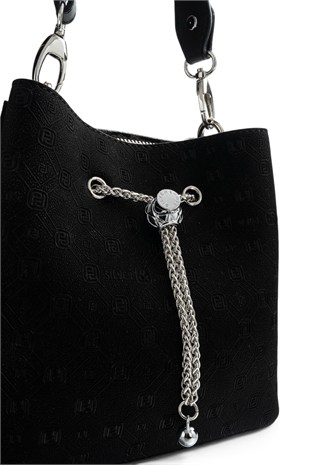 Silver Polo Siyah - Siyah Fashion Kadın Çapraz Çanta SP1266