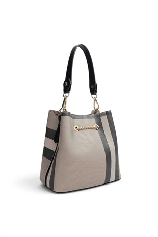 Silver Polo Kahve - Siyah Ekose Kadın Çapraz Çanta SP1266