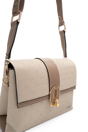 Silver Polo Bej - Latte Fashion Kadın Çapraz Çanta SP1287