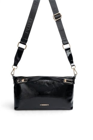Silver Polo Siyah - Rugan Siyah Alaska Kadın Çapraz Çanta SP1288
