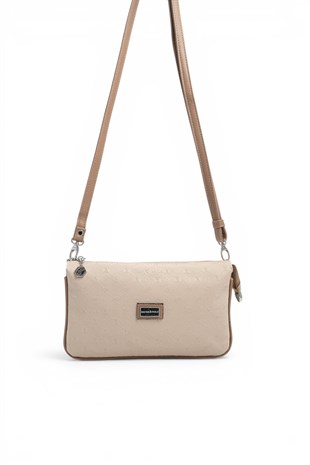 Silver Polo Bej - Latte Fashion Kadın Çapraz Çanta SP1291