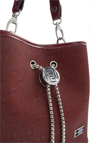 Silver Polo Bordo - 333 Nomy Bordo Fashion Kadın Çapraz Çanta SP967