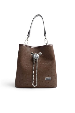 Silver Polo Kahve - 520 Nomy Kahve Fashion Kadın Çapraz Çanta SP967