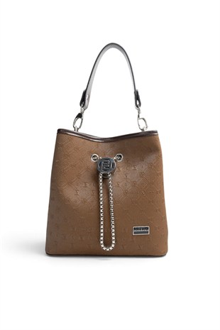 Silver Polo Taba - 517 Nomy A.Kahve Fashion Kadın Çapraz Çanta SP967