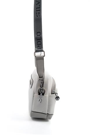 Silver & Polo Beyaz - A.gri SP1201 Kadın Çapraz Çanta
