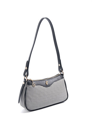 Silver & Polo SP1274 Kadın Çapraz Çanta King Desen Siyah