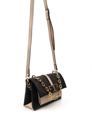 Silver & Polo Siyah - S.nut SP1148 Kadın Çapraz Çanta