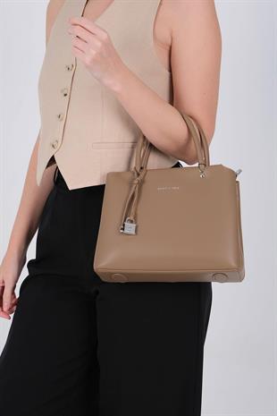 Silver & Polo SP1236 Kadın El Çantası  Vizon