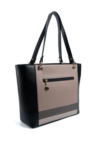 Silver & Polo Kahve - Siyah SP1176 Kadın Omuz Çantası