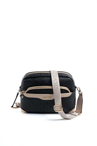 Silver & Polo Siyah - S.nut SP1201 Kadın Çapraz Çanta