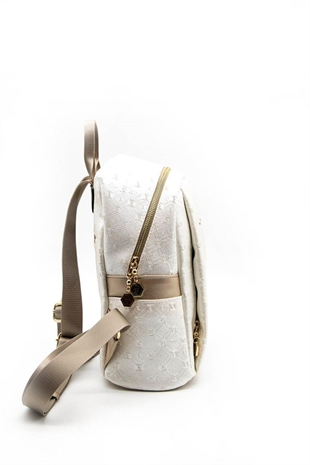 Silver & Polo SP926 Kadın Sırt Çantası Logolu Sedef-S.Nut