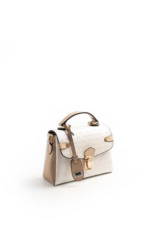 Silver & Polo SP1159 Kadın El Çantası Logolu Sedef-S.Nut
