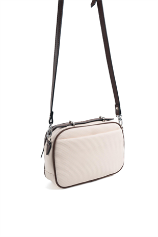 Silver & Polo SP1186 Kadın Çapraz Çanta Petek Bej-Kahve