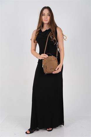 1220 Kadın Çapraz Çanta  Tütün-Kahve