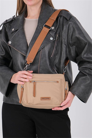 Silver & Polo SP1229 Kadın Çapraz Çanta  Nut-Taba