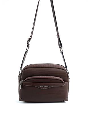 Silver & Polo Kahve SP1201 Kadın Çapraz Çanta