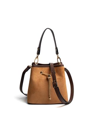 Silver & Polo SP1266 Kadın Çapraz Çanta Süet Taba-Kahve