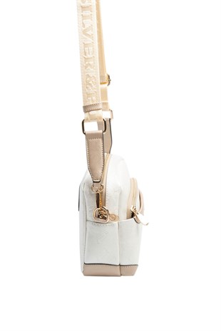 Silver & Polo SP1201 Kadın Çapraz Çanta Logolu Sedef-S.Nut