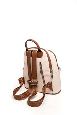 Silver & Polo SP1161 Kadın Sırt Çantası Petek Bej-Taba