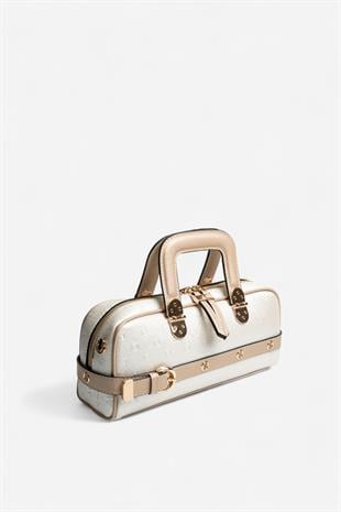 Silver & Polo SP1258 Kadın El Çantası Logolu Sedef-S.Nut