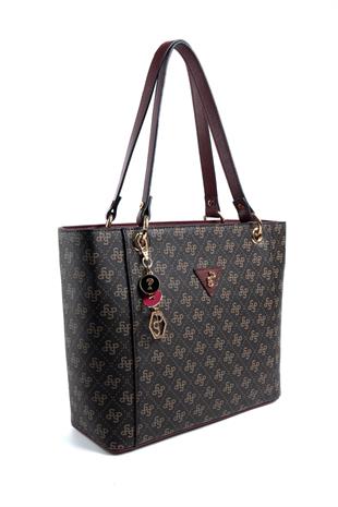 Silver & Polo Kahve Sarı - Bordo SP1176 Kadın Omuz Çantası