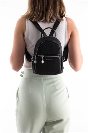 Silver & Polo SP983 Kadın Sırt Çantası Petek Siyah