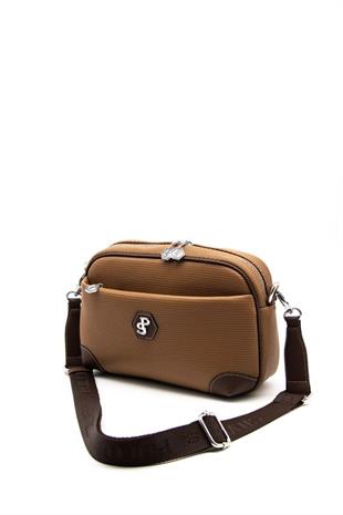 Silver & Polo SP1094 Kadın Çapraz Çanta Petek Karamel-Kahve