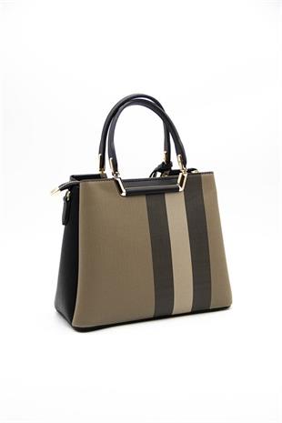 Silver & Polo SP969 Kadın El Çantası Ekose Kahve-Siyah