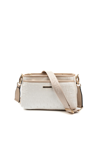 Silver & Polo SP1184 Kadın Çapraz Çanta Logolu Sedef-S.Nut