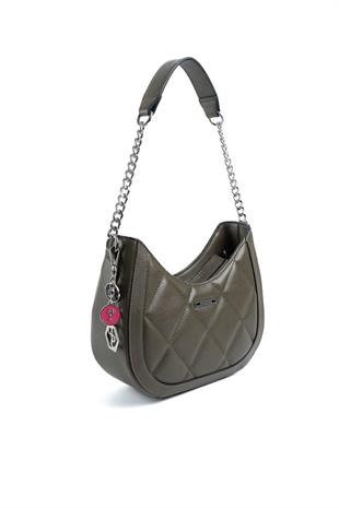 Silver Polo SP1168 Kadın Omuz Çantası Düz Zeytuni-Zeytuni
