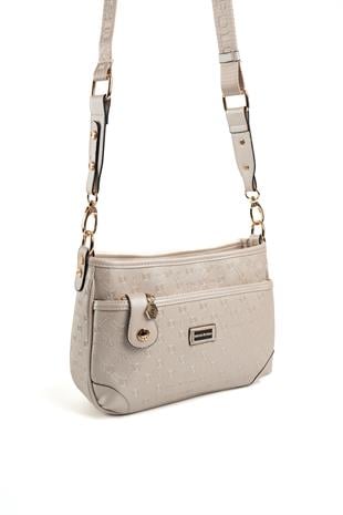 Silver & Polo Bej - S.Bej SP1160 Kadın Çapraz Çanta