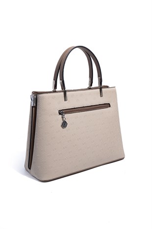 Silver Polo Bej - Latte Fashion Kadın El Çantası SP924