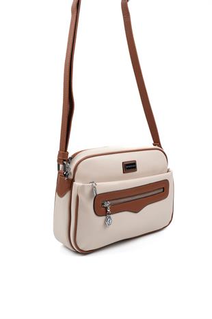 Silver & Polo Bej - Taba SP491 Kadın Çapraz Çanta