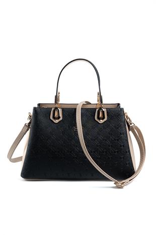 Silver & Polo Siyah - S.nut SP1253 Kadın El Çantası