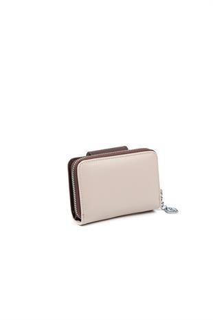 Silver & Polo Bej - Kahve SP935 Kadın Cüzdan & Kartlık