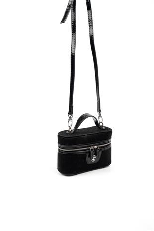 Silver Polo Siyah - Rugan Siyah Fashion Kadın El Çantası SP1195