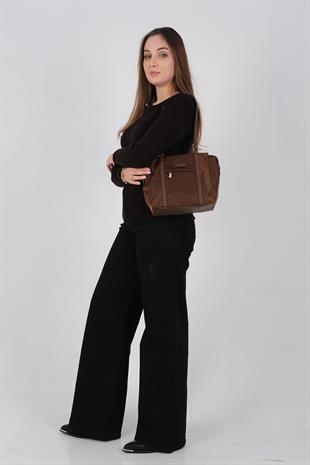 1215 Kadın Omuz Çantası  Kahve